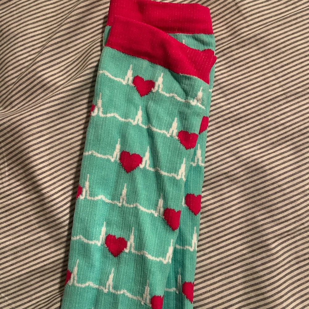 Pro Compression Nurse Mint Fuchsia Marathon Socks